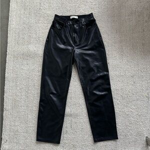 EUC Abercrombie faux leather pants